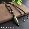 Collar de Ágata Dzi de Nueve Ojos Estilo Étnico Diseño Personalizado Sentido del Diseño Mismo Estilo Xiaohongshu Collar Colgante Estilo Tibetano para Pareja