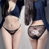 Explosions Ropa Interior de Encaje para Mujer Estilo Japonés Estilo Femenino Elegante Lazo Alta Elasticidad Transpirable Ropa Interior en Forma de T para Mujer 60302