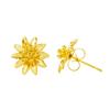 Brincos de flor de ouro banhados a ouro europeus atacado 24k banhados a ouro rosa ouro vietnamita para mulheres