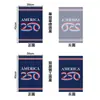 Bandera de Jardín del 250 Aniversario Americano Decoración Exterior Personalizada Arreglo de Atmósfera para el Patio Bandera de Jardín Conmemorativa Patriótica