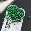 Pérola de Imitação ABS 6mm Alto Brilho Colorida Furo Reto Contas Soltas DIY Pulseira Colar Artesanal Material para Miçangas Acessórios