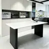 Juego de Mesa y Sillas de Comedor de Piedra Sinterizada Negra Mate Simple para Apartamento Pequeño Habitación de Renta para el Hogar de Lujo Ligero Mesa de Comedor Rectangular Mesa de Comedor