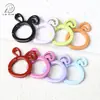 Conejo de Dibujos Animados Pintado de Colores Hebilla de Resorte Anillo Abierto Colgante Accesorios para Joyería DIY Colgante para Llavero Bolsa