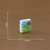 Figuritas de caniche en miniatura, adorables, para paisajes en miniatura, decoraciones DIY para casas de muñecas y pequeños adornos
