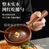 Cuchara grande tipo gachas coreanas, cuchara grande para comer fideos y fideos de caracol, cuchara de sopa de madera creativa, cuchara de influencer para el hogar