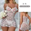 2024 Nuevo Atractivo Transparente de Malla Atractivo Encaje Ligero con Tirantes Traje Ropa Interior Atractiva Tentación de Fiesta