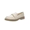 Zapatos de cuero JK pequeños, modernos y versátiles, zapatos de mujer de suela blanda, mocasines de cuero suave, nuevos zapatos de mujer transpirables y cómodos para otoño 2026