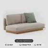 Juego de Sofá de Teca para Exteriores Patio de Villa Silla de Mimbre Impermeable para Exteriores Diseñador Muebles de Madera Maciza para Jardín
