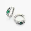 Pendientes de circonita de colores más vendidos transfronterizos Europa y Estados Unidos pendientes de alto diseño moda femenina joyería versátil pendientes chapados en oro