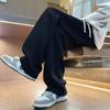 Calça Infantil Atacado 2026 Outono e Inverno Novo Estilo Calça Longa Tricotada Solta Tendência Calça Longa Tricotada com Forro de Lã Tendência