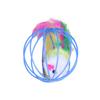 Gaiola de Brinquedo para Gatos Rato de Pelúcia Bola em Formato de Rato Brinquedo para Gatos Bola que Rola Autoentretenimento Alívio do Tédio Brinquedo para Pets para Gatos
