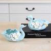 Cenicero de Cerámica de Cisne Adornos Decoraciones para el Hogar Sala de Estar Mesa de Centro Decoración de Escritorio Precio Mayorista Europeo Fábrica