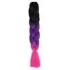 Peluca Trenzas Rastas Gradiente Multicolor Africanas Extensiones de Rastas Fibra Sintética Trenzas Grandes Coloridas
