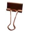 Fabricante Oro Rosa 25mm Galvanizado Clip de Cola de Milano Clip para Billetes Clip Organizador de Almacenamiento Financiero Clip para Planificador al por Mayor