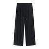 Mtlclothes Ropa para Hombre Estilo Coreano Recto Ajuste Holgado Raya Lateral Cintura Elástica Casual Pierna Ancha Pantalones Deportivos Modernos