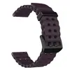 Adequado para Samsung/Huawei Watch Series 22mm Marinho Duplo Abotoamento Cor Pura Pulseira de Relógio de Silicone Respirável
