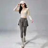 Conjunto de Roupa de Yoga de Alta Qualidade para Mulheres, Saída de Praia de Manga Longa em Renda, Conjunto Real de Duas Peças, Calças de Fitness Respiráveis, Conjunto para Treino de Pilates
