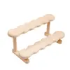 Expositor de Caja Ciega de Escalera de Madera Maciza para Figuras, Coleccionables, Juguetes y Joyería