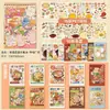 Colección de Pegatinas de Escenas de Recetas Tradicionales Chinas de Sichuan y Cantonesas, con Platos de Estilo Nacional, Pegatinas Hechas a Mano para Aliviar el Estrés