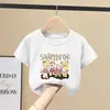 Camiseta de Manga Curta para Meninas Verão 2026 Novo Estilo Roupas Infantis de Meia Manga Estilosas e Bonitas para Meninas Mais Velhas