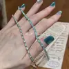 Pulseira com Fecho Retangular Cravejado de Zircônia, Pulseira Estilo Doce e Fresco de Verão, Joias de Luxo Leve da Moda Atacado
