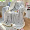 Manta de forro polar de leche, manta para siesta de oficina, chal de forro polar de cordero, manta pequeña, manta para dormitorio de estudiante, manta de sofá, sábana
