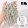 He Liuli Contas Soltas, Contas de Vidro Rachado, Contas Redondas de Vidro para Artesanato DIY, Contas de Vidro Semi-Acabadas Atacado