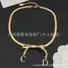 Nueva colección de collares marca D/marca Dior, disponible exclusivamente para comercio electrónico transfronterizo, productos nuevos con etiquetas originales, collar de nariz de cerdo CD al por mayor