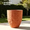 Canteiro de Flores de Cimento GRC com Vedação Impermeável Forte Capacidade de Armazenamento de Água e Funcionalidade de Paisagismo Elemento Aquático de Pátio com Grande Caixa de Flores para Plantio