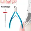 Tijeras para Cutícula y Piel Muerta Transfronterizas Tijeras para Piel Muerta con Espinas Cortauñas Oblicuo de Acero Inoxidable Pinzas para Cutícula Pinzas Pico de Halcón Manicura Manicura