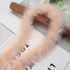 Tira de plumas planas de color directo de fábrica Tira de lana de pavo materiales de decoración manualidades regalo de Navidad DIY