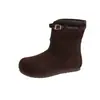 Botas de Nieve de Suela Gruesa Bidireccionales del Noreste para Mujer 2026 Invierno Nuevo Versátiles Abrigadas Acolchadas Cálidas Casuales Botas de Nieve para Mujer