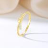 Anel Empilhável de Prata Esterlina S925 Feminino Leve Luxo Sentido Avançado Ponto de Amor Geometria Versátil Personalizado Estilo Ins Dedo Anelar