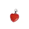 Pingente de lâmpada para pet em formato de coração luminoso LED tag de pet para animais de estimação colar chaveiro anti-perda para pet