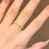 Novo Anel de Flor com Personalidade Tendência Anel para Dedo Indicador Flor Van Persistente Anel Banhado a Ouro com Pérola Joias Atacado Transmissão ao Vivo