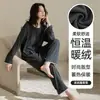 Pijama cálido de forro polar para mujer, de manga larga, pantalón largo, estilo primavera y otoño, cuello redondo, sin botones (pullover), estampado de dibujos animados, dulce y lindo, se puede usar como ropa exterior, conjunto de ropa para estar en casa