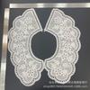 En stock collar de bordado de algodón collar flor agujero hueco perforación flor cuello falso de algodón accesorios de encaje