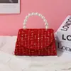Bolsa Pequeña Roja de Año Nuevo Celebridad de Internet Bolso Cruzado de Princesa Pequeño Fragante Moda Estilo Extranjero Bolsa Linda de Niña Venta al por Mayor