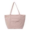 Bolsa de Tela de Algodón Color Sólido Fresca Estilo Japonés Bolso de Hombro Casual Bolsa de Maquillaje Tela de Toalla Bolsa de Maquillaje Bolsa Tote