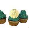 Estilo Transfronteiriço Laser Marking Decoração de Cupcake de Natal Suprimentos para Festa de Natal Disco de Acrílico