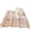 Manta Jacquard Catiônica Coreana de Duas Cores com Bolinhas para Escritório, Crianças, Cobertor de Sesta, Xale, Cobertor Pequeno