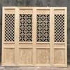 Puertas y ventanas de estilo antiguo chino de talla de madera de Dongyang, puertas y ventanas de celosía de madera maciza, puertas de madera de templo, celosías de ventana de flores, mamparas, puertas de madera tallada