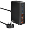 Cargador Multi-Puerto de Nitruro de Galio de 200W Estándar Británico Adecuado para Cargador Apple 16 Cargador Samsung Certificado Ukca