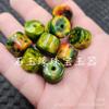 Ágata Verde Oliva Passepartout Jade Cuentas Sueltas Rojo Sangre de Pollo Amarillo Aceite de Pollo Ágata Cuentas de Barril Columna Recta Accesorios de Joyería Cuentas