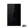 Interruptor de Parede Inteligente Touch Wifi Tuya 4 Vias Padrão EUA 433 Rf Controle de Voz Alexe