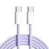Cabo de dados Apple, cabo trançado original, duplo Tipo-C, carregamento rápido, compatível com iPhone 16/15/17 Pro Max, desmontado de um dispositivo