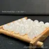 Cuentas de Loto de Jade Blanco Cuentas Sueltas Jade Blanco Finamente Tallado Flor de Loto de Agua Clara Pulsera DIY Cuentas Budistas Accesorios para Collares Colgante