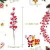 Nuevo producto transfronterizo: piñas realistas, bayas rojas navideñas, hojas artificiales, decoraciones festivas, adornos de mesa y follaje artificial para la decoración del hogar