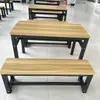 Restaurante Bar de Snacks Comida Rápida Combinación de Mesa y Silla Mesa Larga Simple Moderna Mesa de Comedor para Empleados de Restaurante Escuela de Negocios Fábrica