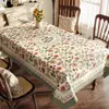 Mantel retro americano, lavable, impermeable, resistente al aceite, mantel rectangular para comedor, lujo ligero con un toque de alta gama, modelo nuevo 2025